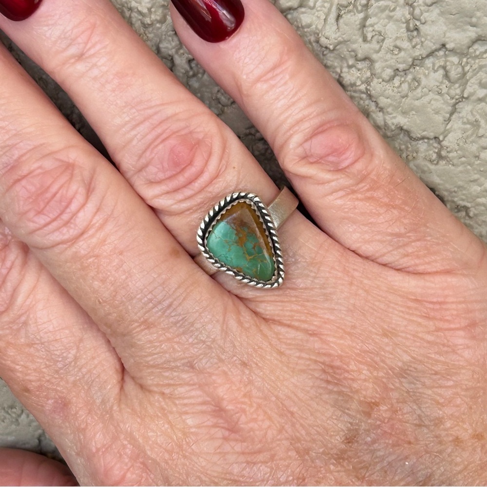 925 Royston Ribbon Turquoise Sterling Silver Ring